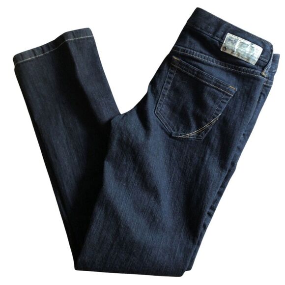 VTG Converse One Star Boot Cut Jeans Size 8 31x32 Low Rise Flare Leg 90s Denim - Picture 3 of 13